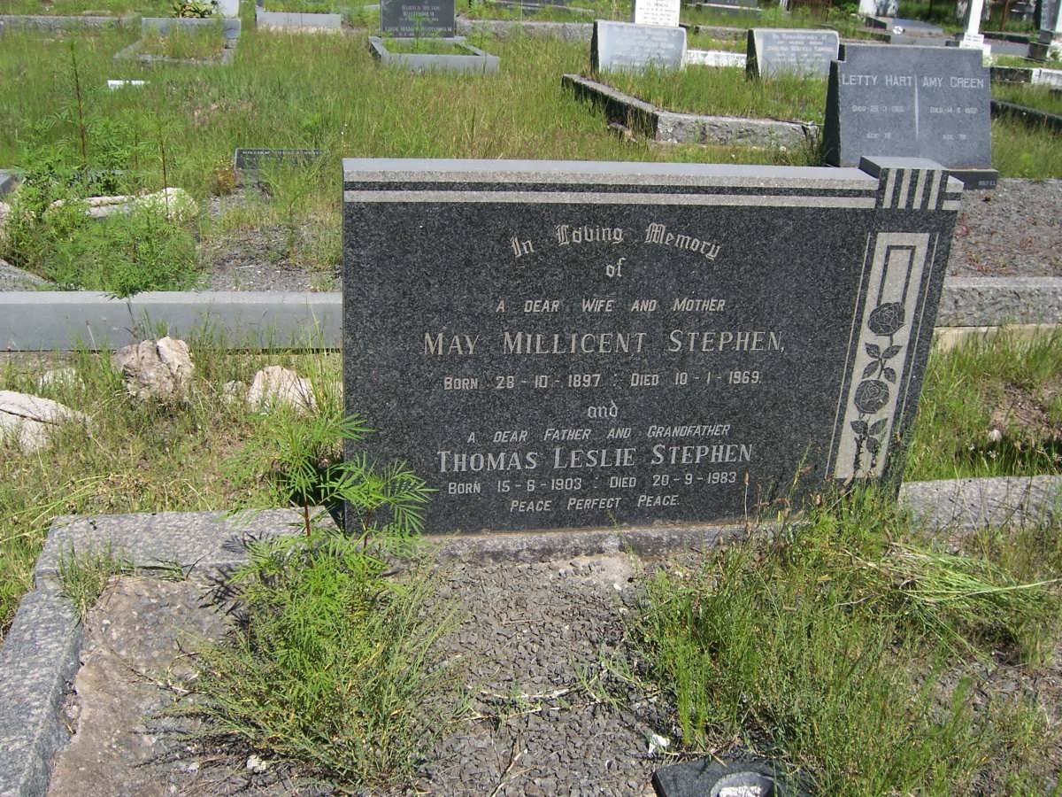 STEPHEN Thomas Leslie 1903-1983 &amp; May Millicent 1897-1969