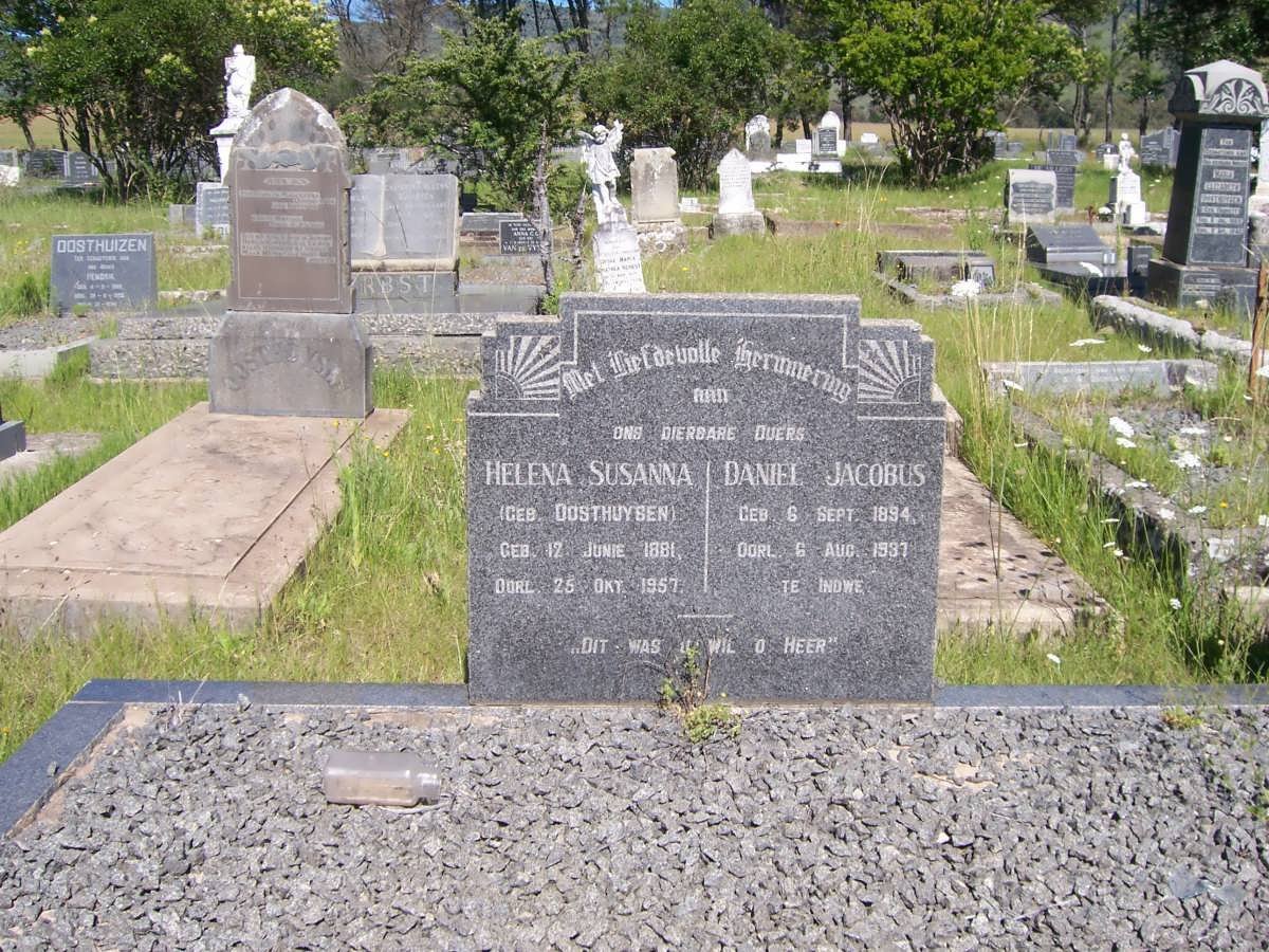 SCHEEPERS Daniel Jacobus 1894-1937 &amp; Helena Susanna OOSTHUYSEN 1881-1957
