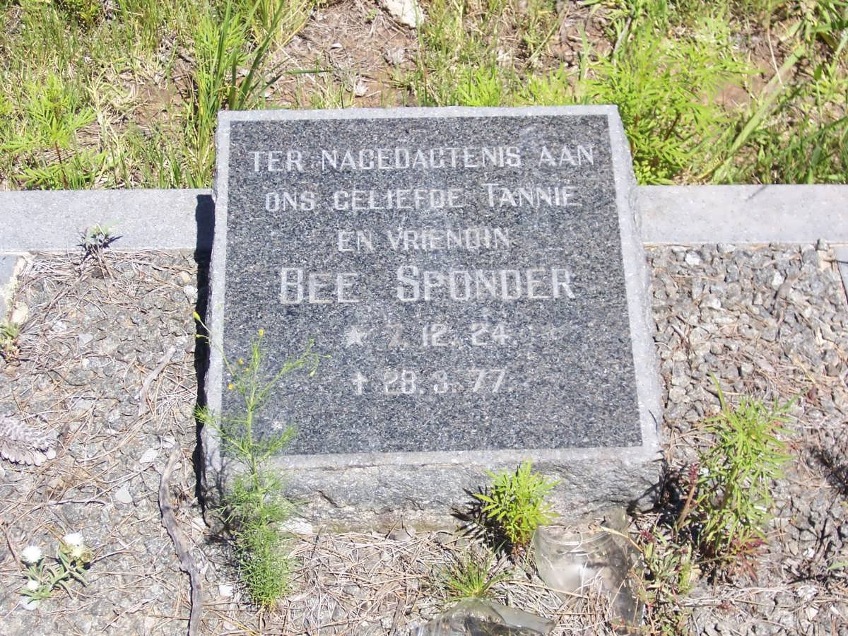 SPONDER Bee 1924-1977