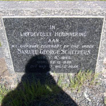 SCHEEPERS Samuel George 1880-1956