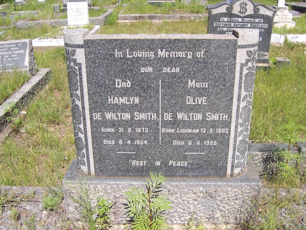 SMITH Hamlyn, de Wilton 1873-1954 &amp; Olive LISHMAN 1882-1955