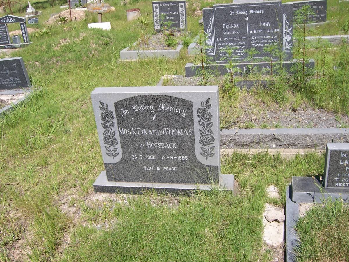 THOMAS K.E. 1900-1995