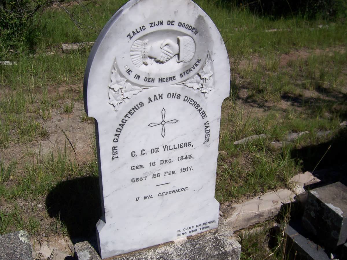VILLIERS G.C., de 1843-1917