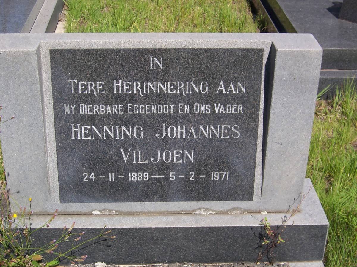 VILJOEN Henning Johannes 1889-1971
