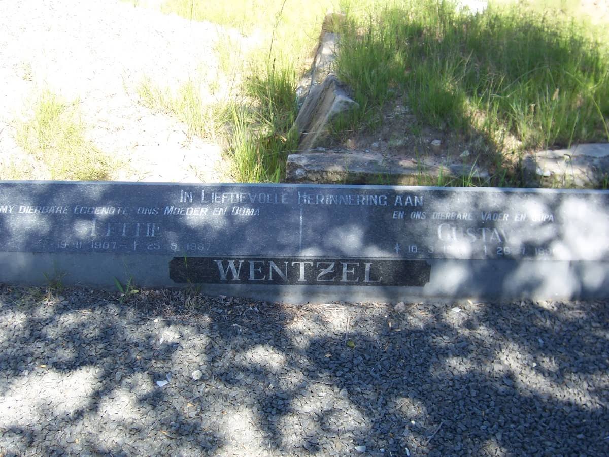 WENTZEL Gustav -199? &amp; Lettie 1907-1987