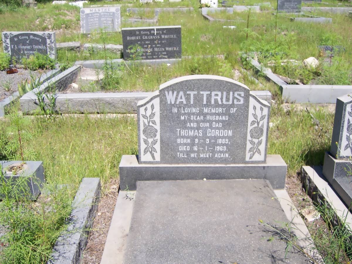 WATTRUS Thomas Gordon 1889-1969