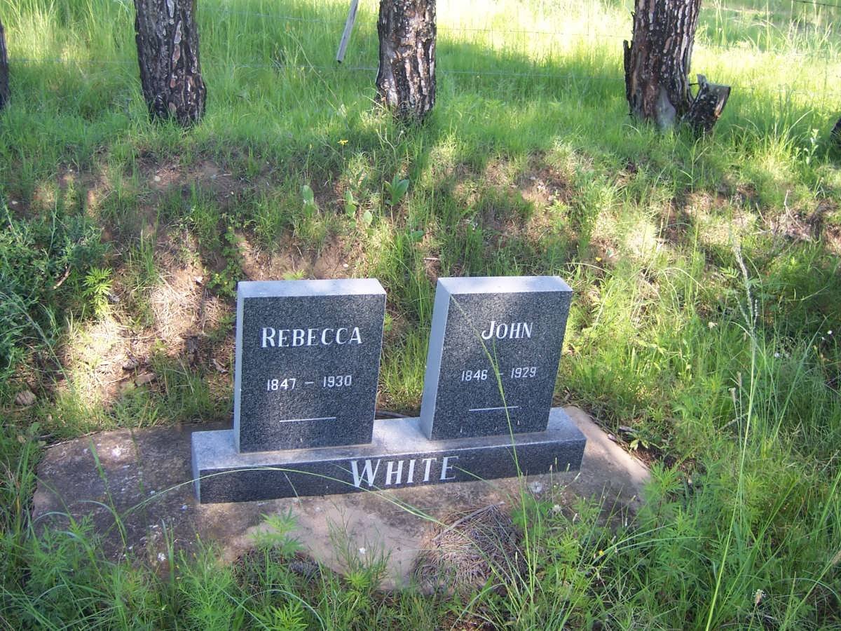 WHITE John 1846-1929 &amp; Rebecca 1847-1930