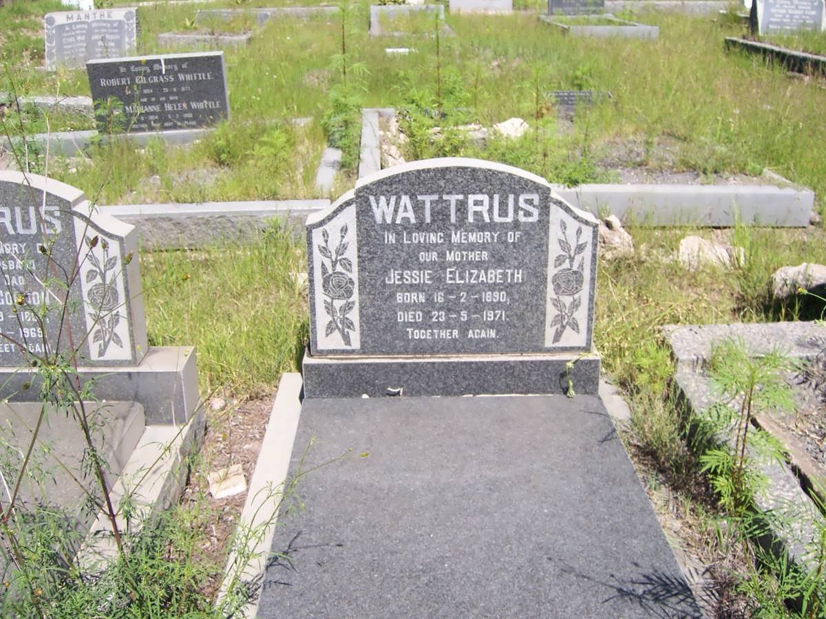 WATTRUS Jessie Elizabeth 1890-1971
