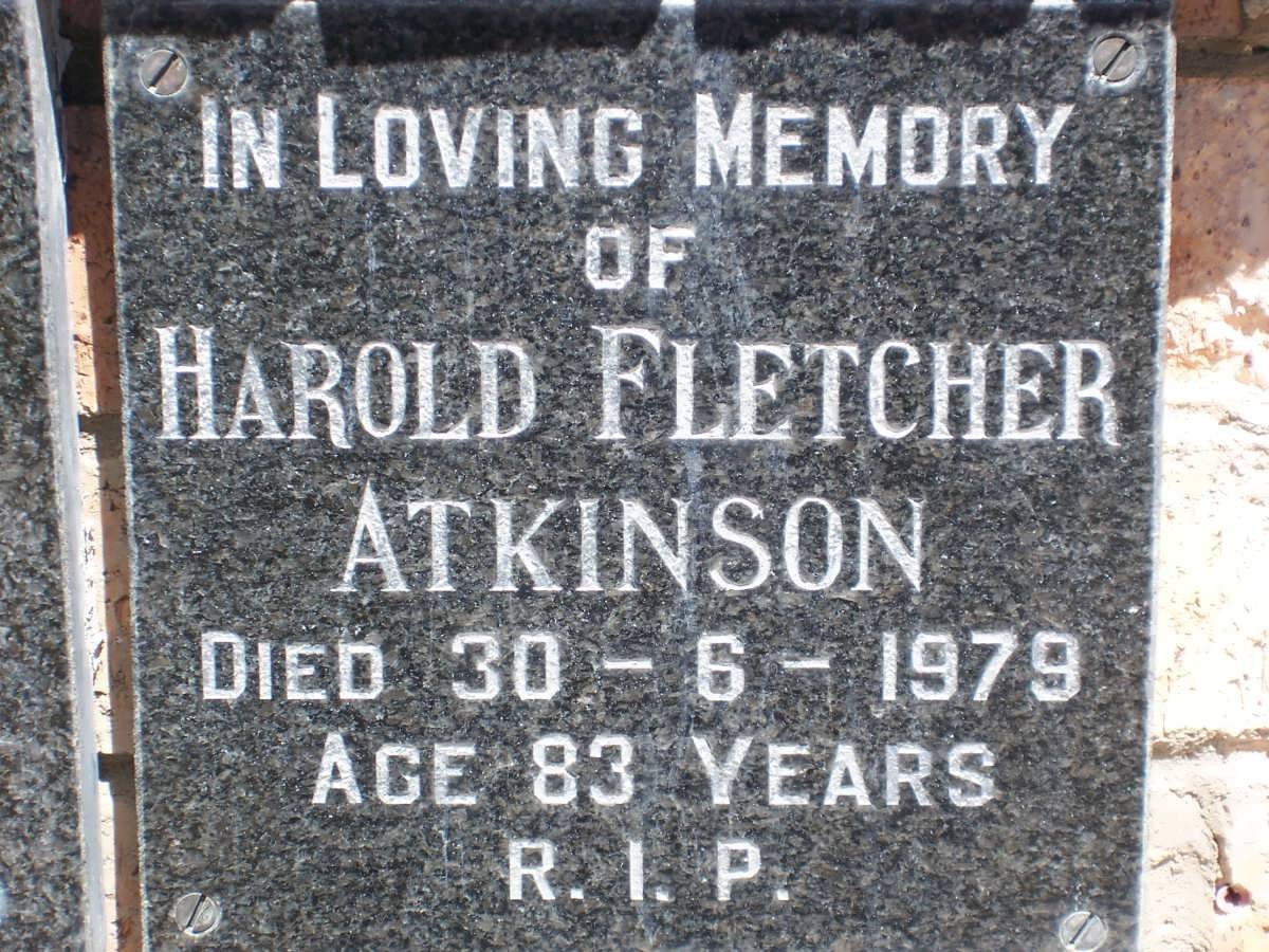 ATKINSON Harold Fletcher -1979