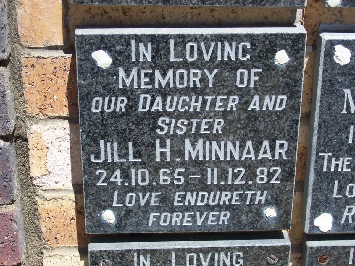 MINNAAR Jill H. 1965-1982