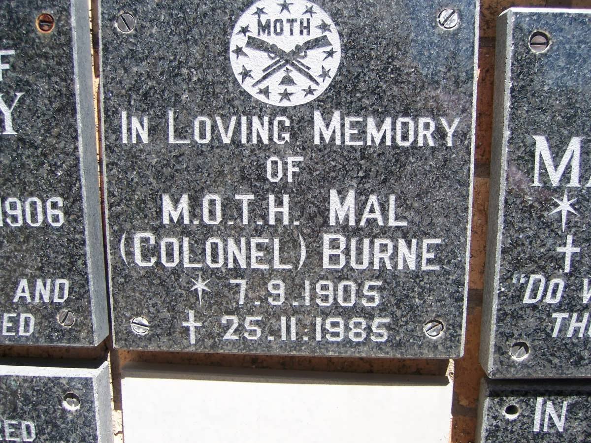 BURNE Mal 1905-1985