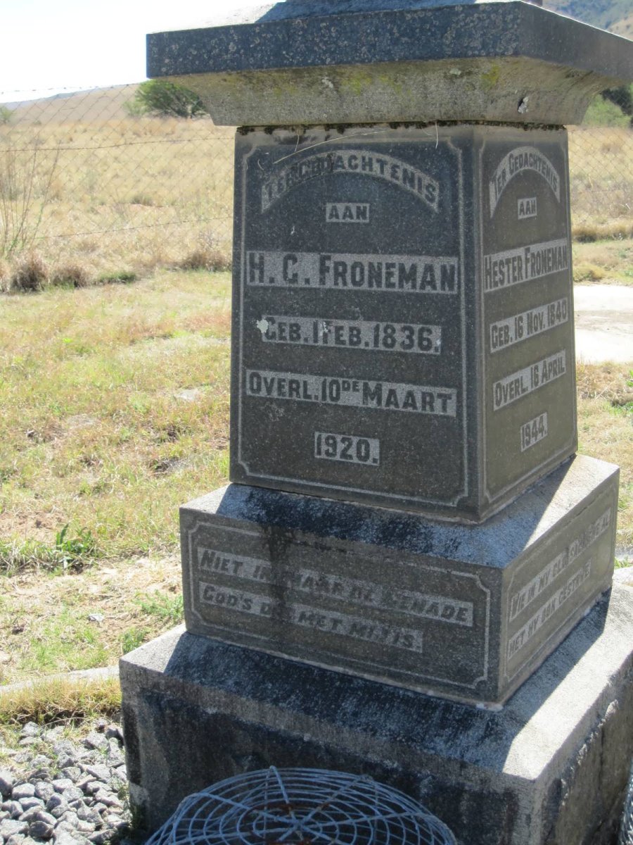 FRONEMAN H.G. 1836-1920