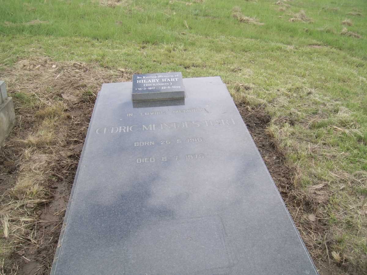 HART Cedric Meintjes 1916-1975 &amp; Hilary DICKINSON 1917-1999