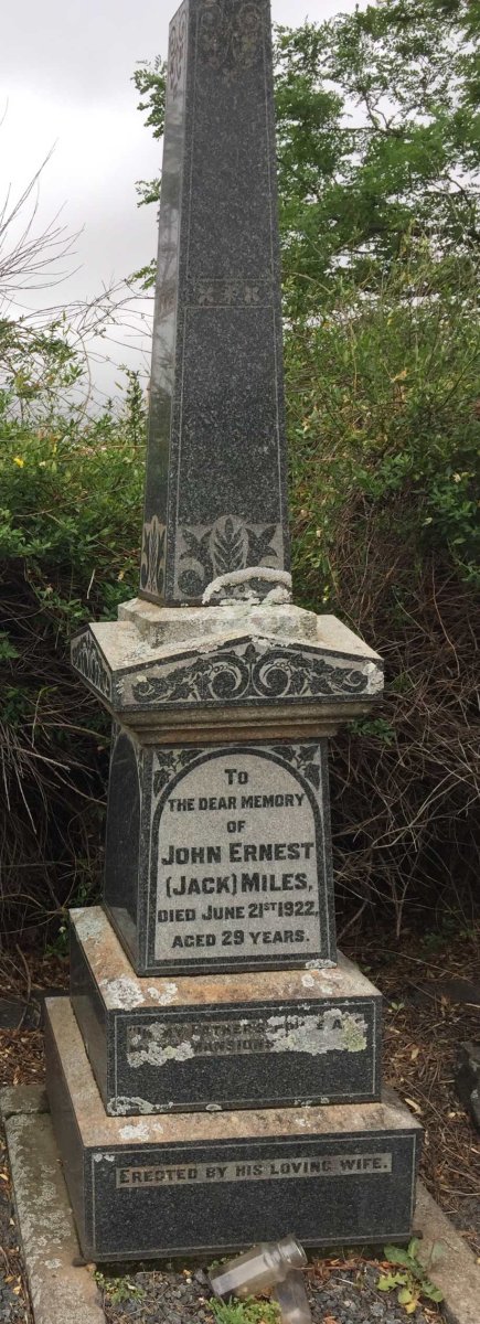MILES John Ernest -1922