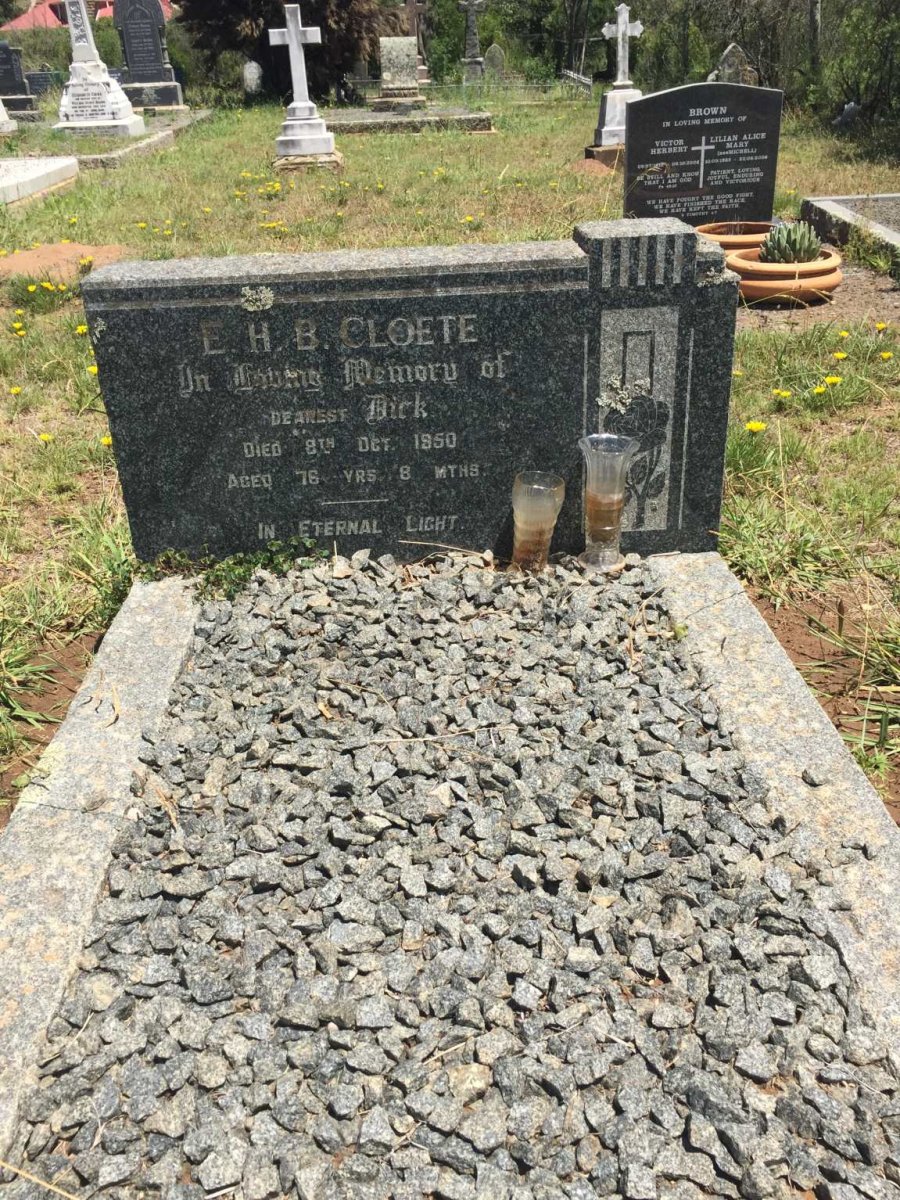 CLOETE E.H.B. -1950
