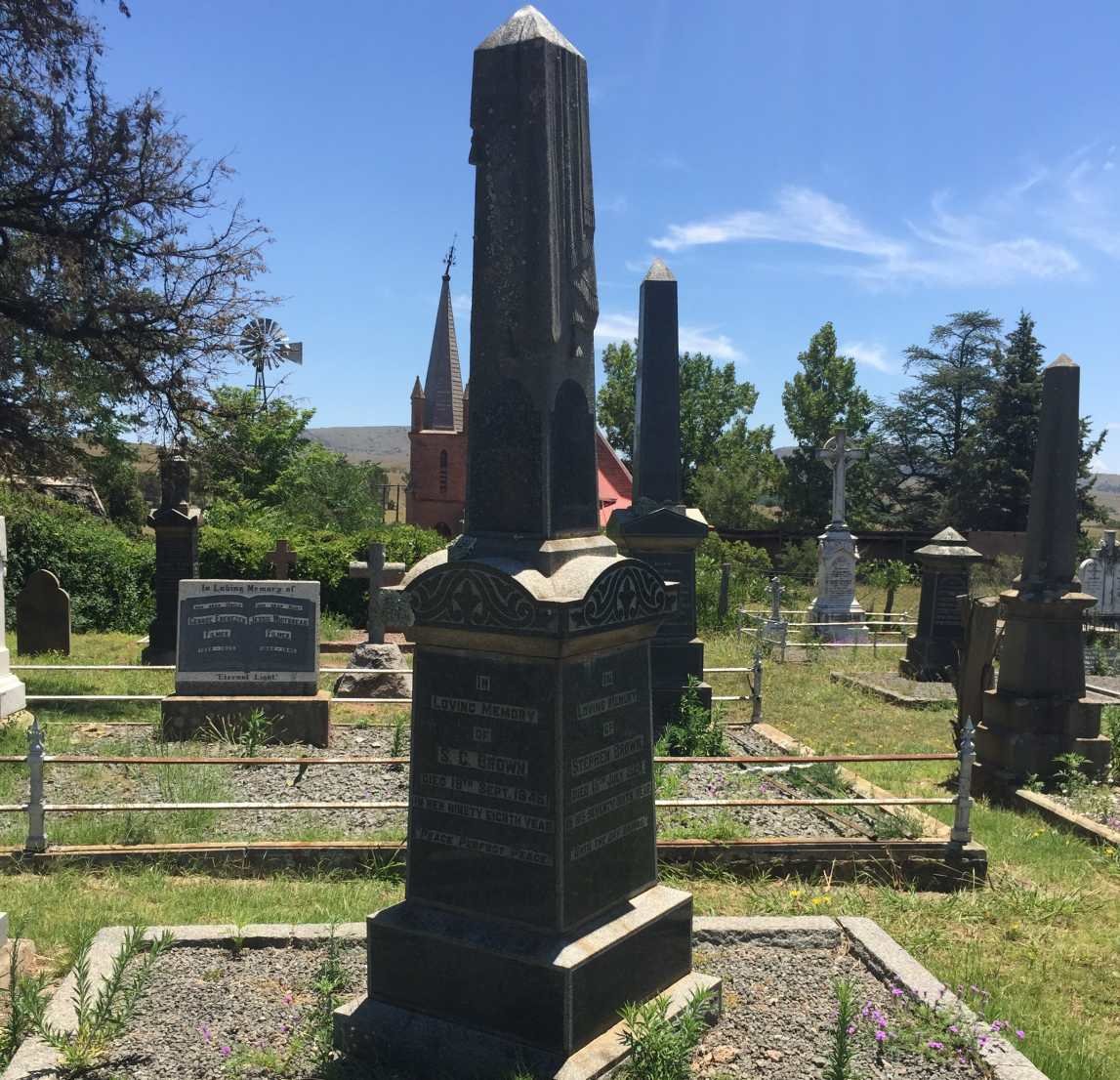 BROWN Stephen 1849-1924 &amp; Susannah Catherine nee MILES 1849-1946