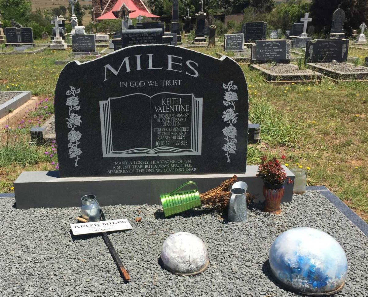 MILES Keith Valentine 1932-2015