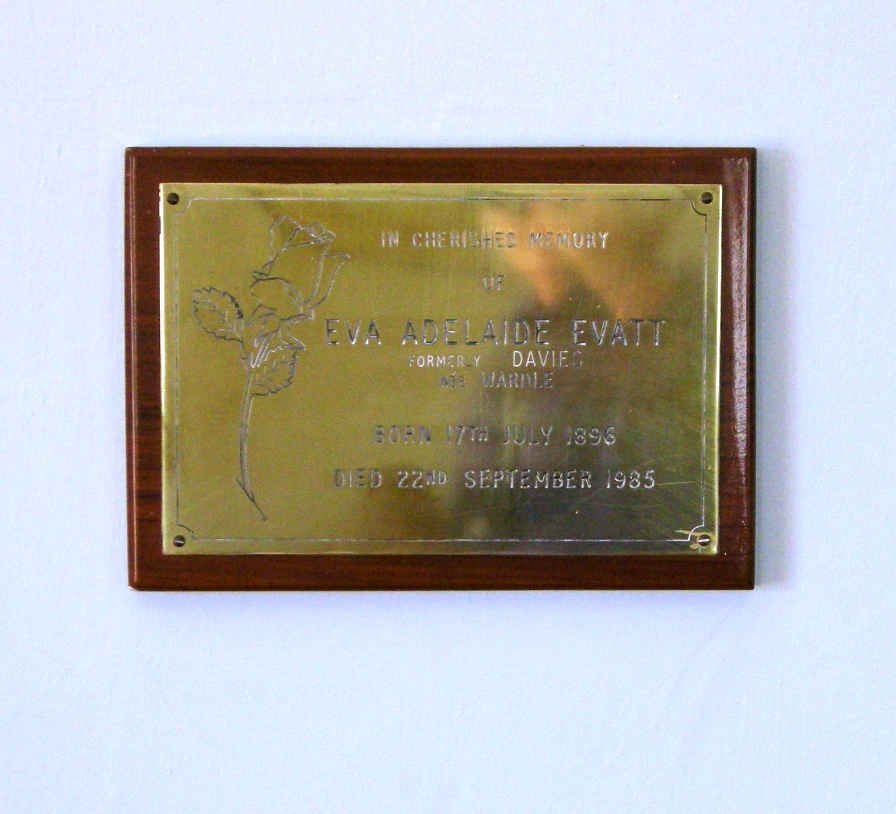 EVATT Eva Adelaide previously DAVIES nee WARDLE 1896-1985