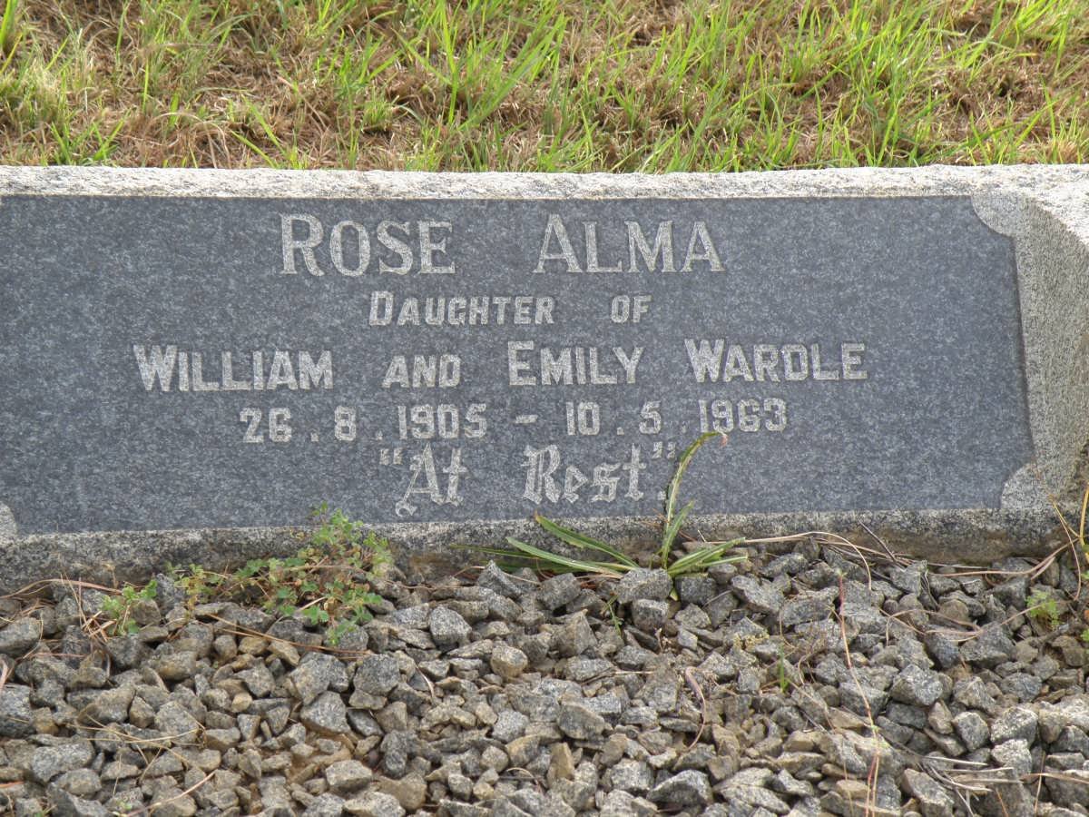WARDLE Rose Alma 1905-1963