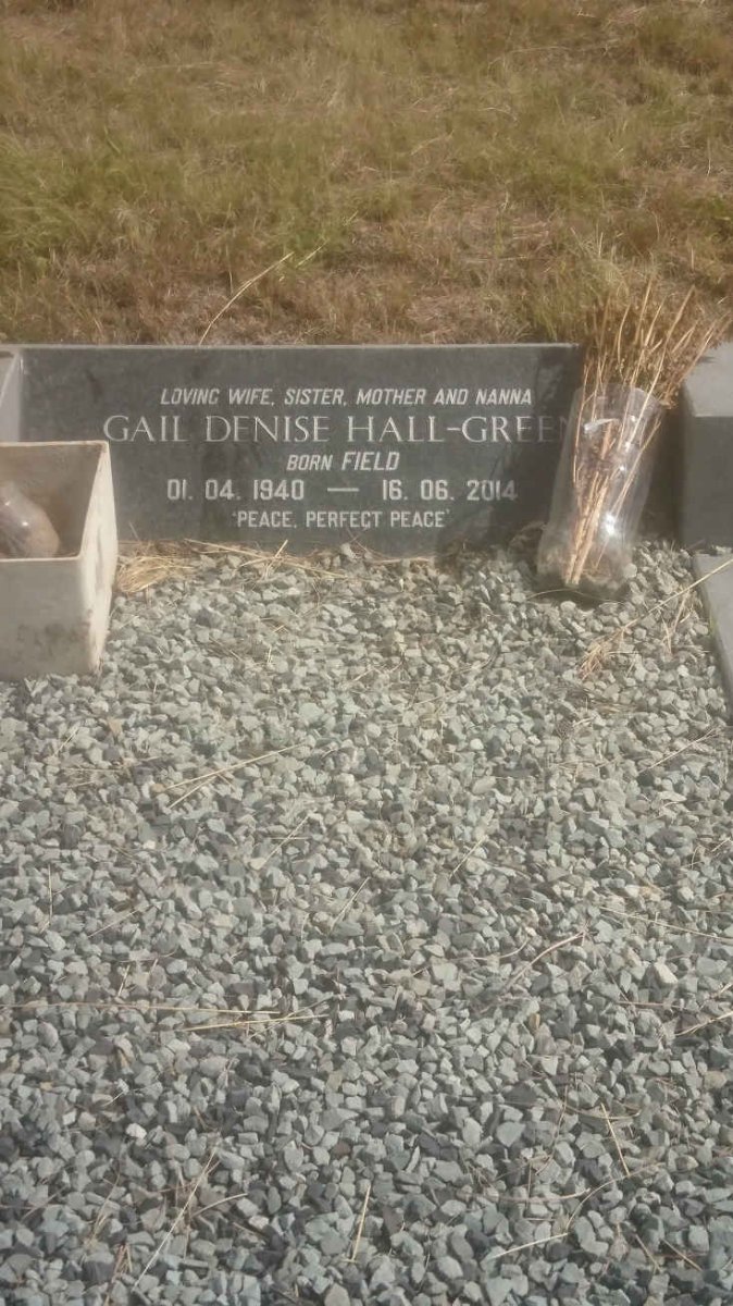 GREEN Peter, HALL 1941-2019 &amp; Gail Denise FIELD 1940-2014