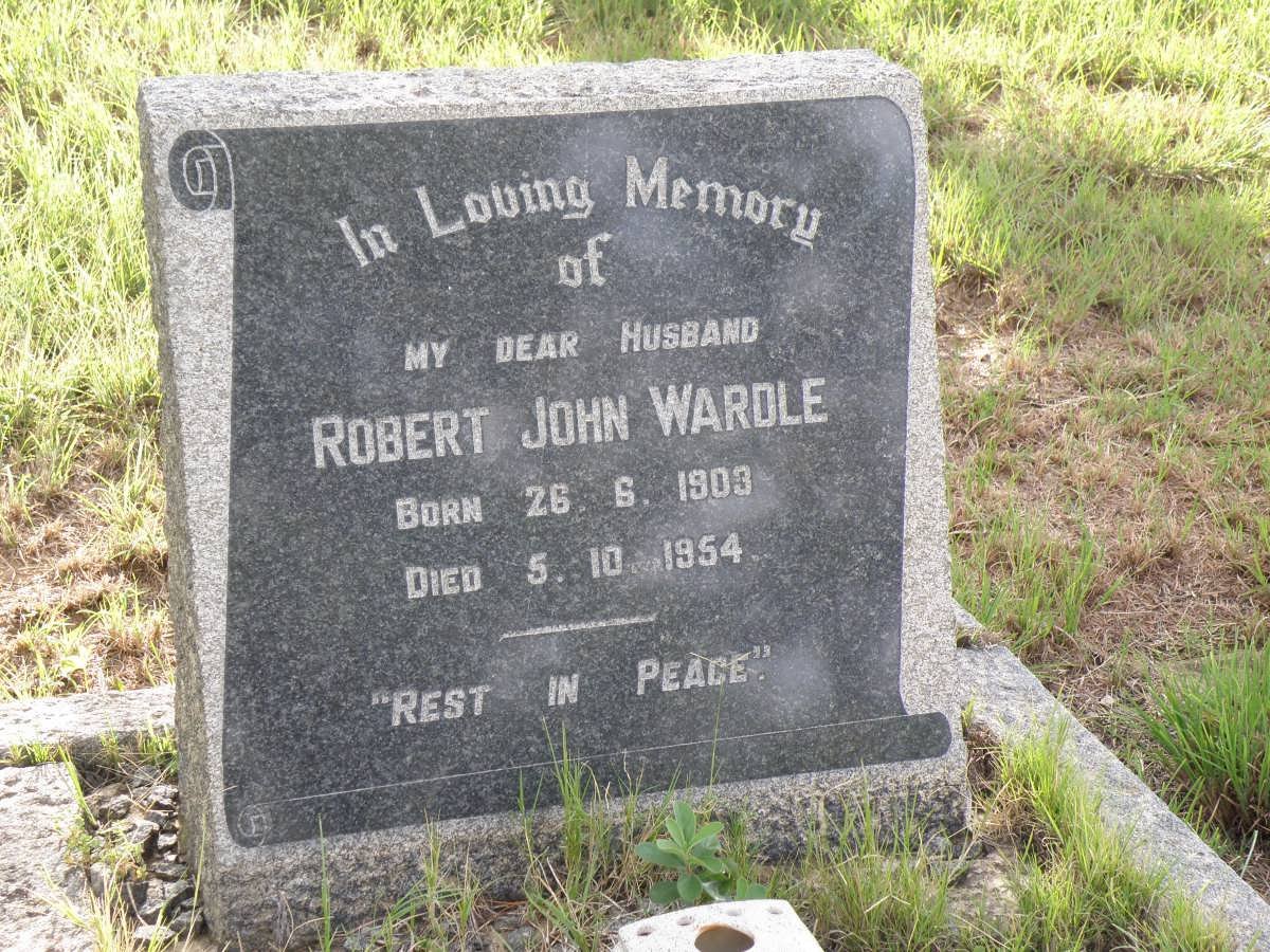 WARDLE Robert John 1903-1954