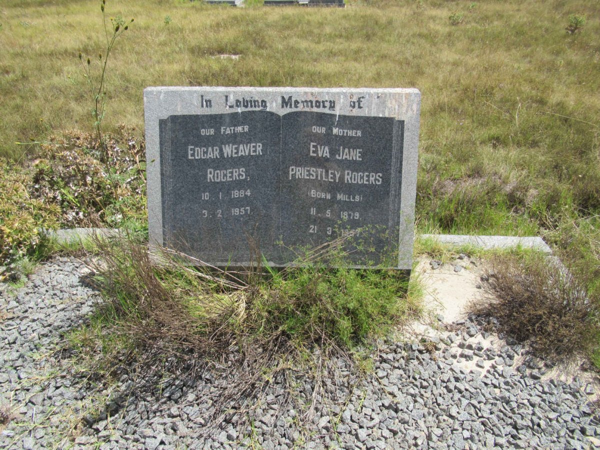 ROGERS Edgar Weaver 1884-1957 & Eva Jane Priestley MILLS 1879-1957
