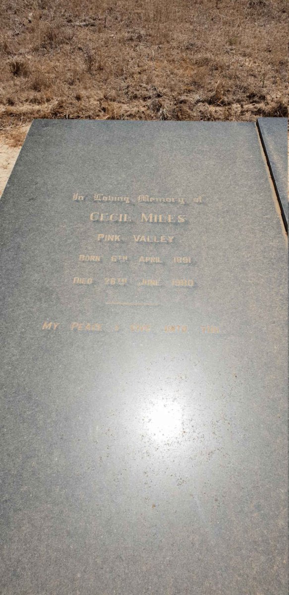 MILES Cecil 1891-1980