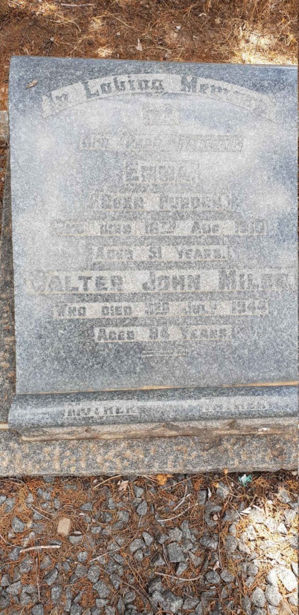 MILES Walter John -1944 & Emma PURDON -1910
