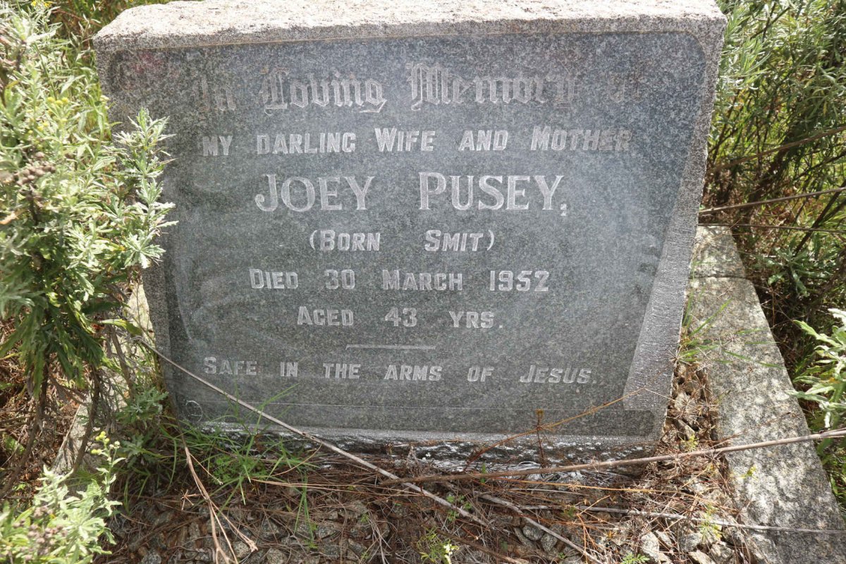 PUSEY Joey nee SMIT -1952