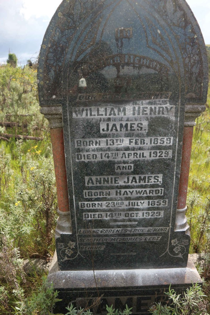 JAMES William Henry 1859-1929 &amp; Annie HAYWARD 1859-1929