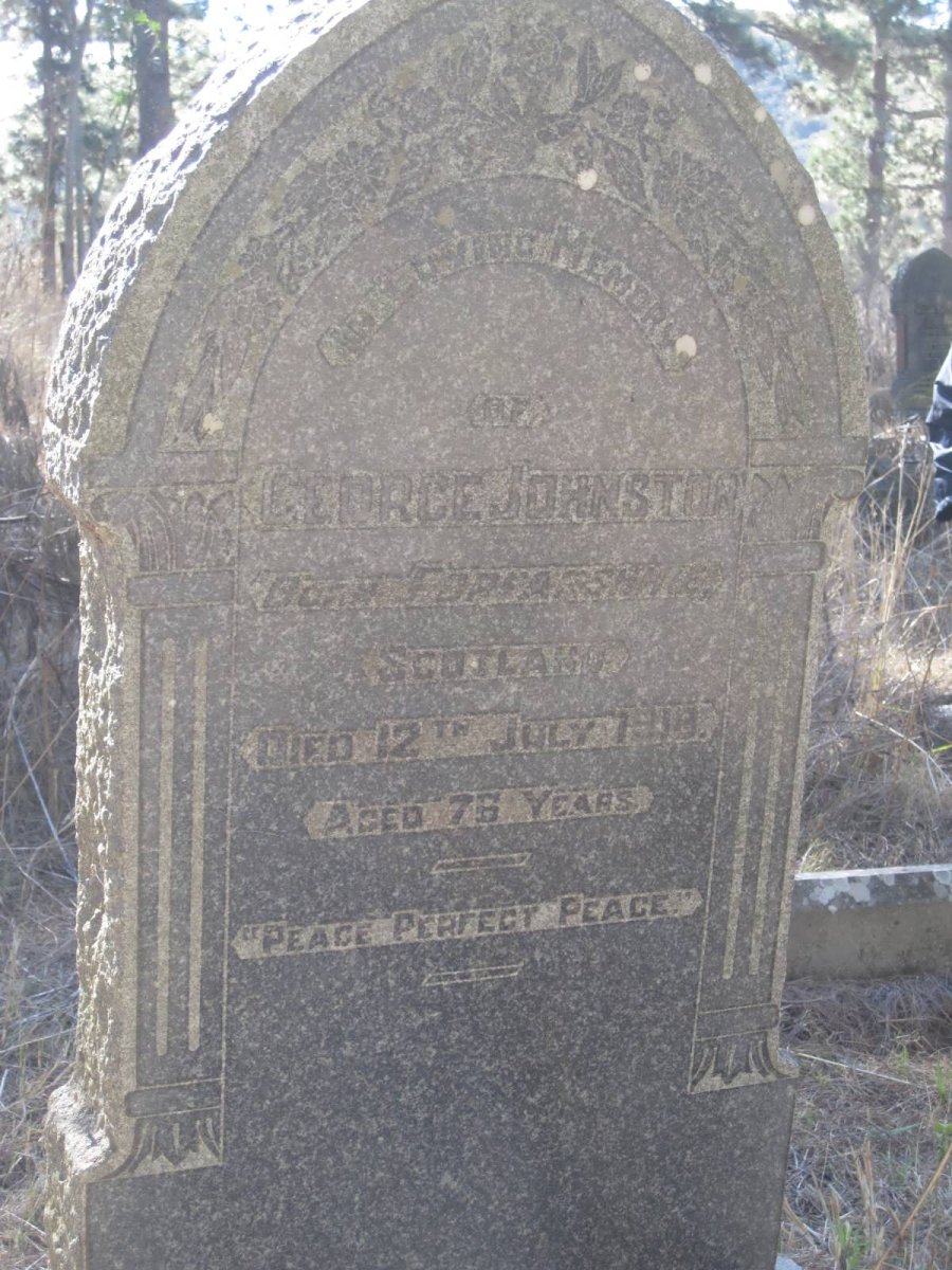 JOHNSTON George -1918