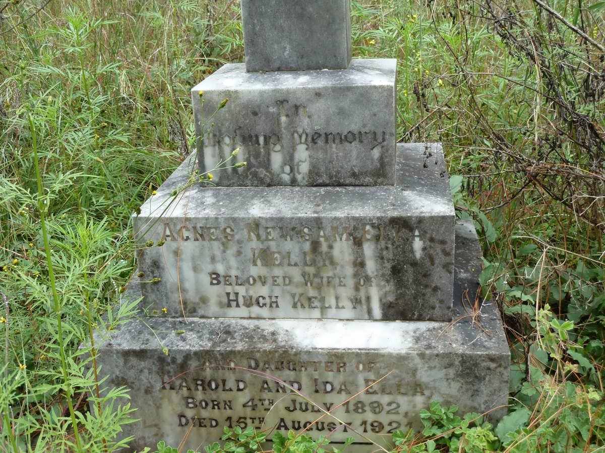 KELLY Agnes Newsam nee ELLA 1892-1921