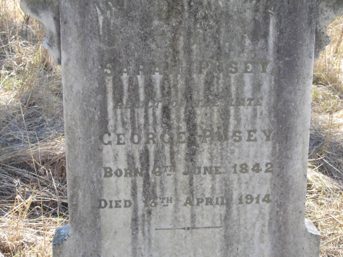 PUSEY Sarah 1842-1914