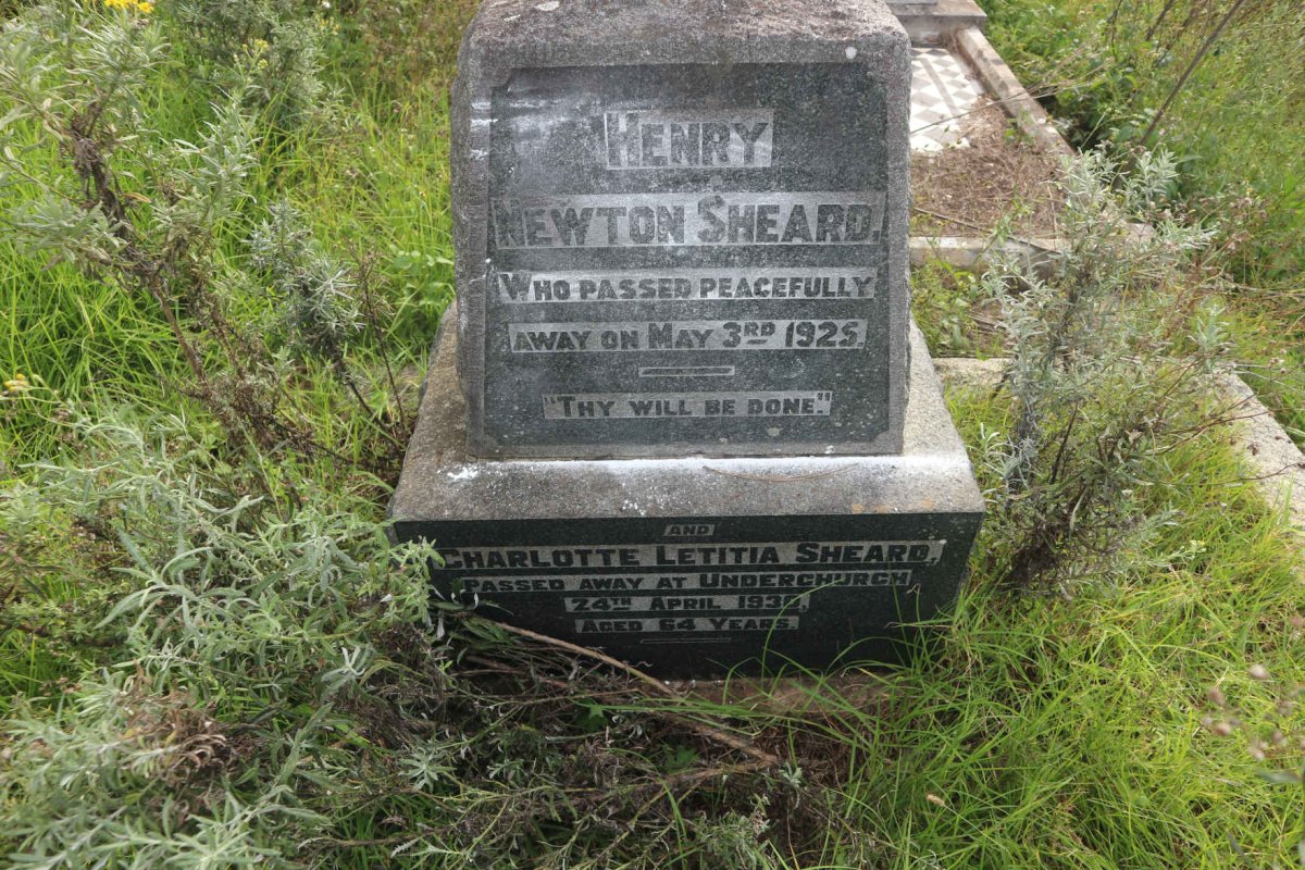 SHEARD Henry Newton -1925 &amp; Charlotte Letitia -1930