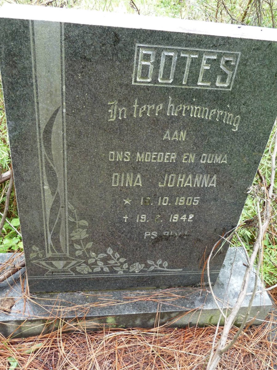BOTES Dina Johanna 1905-1942