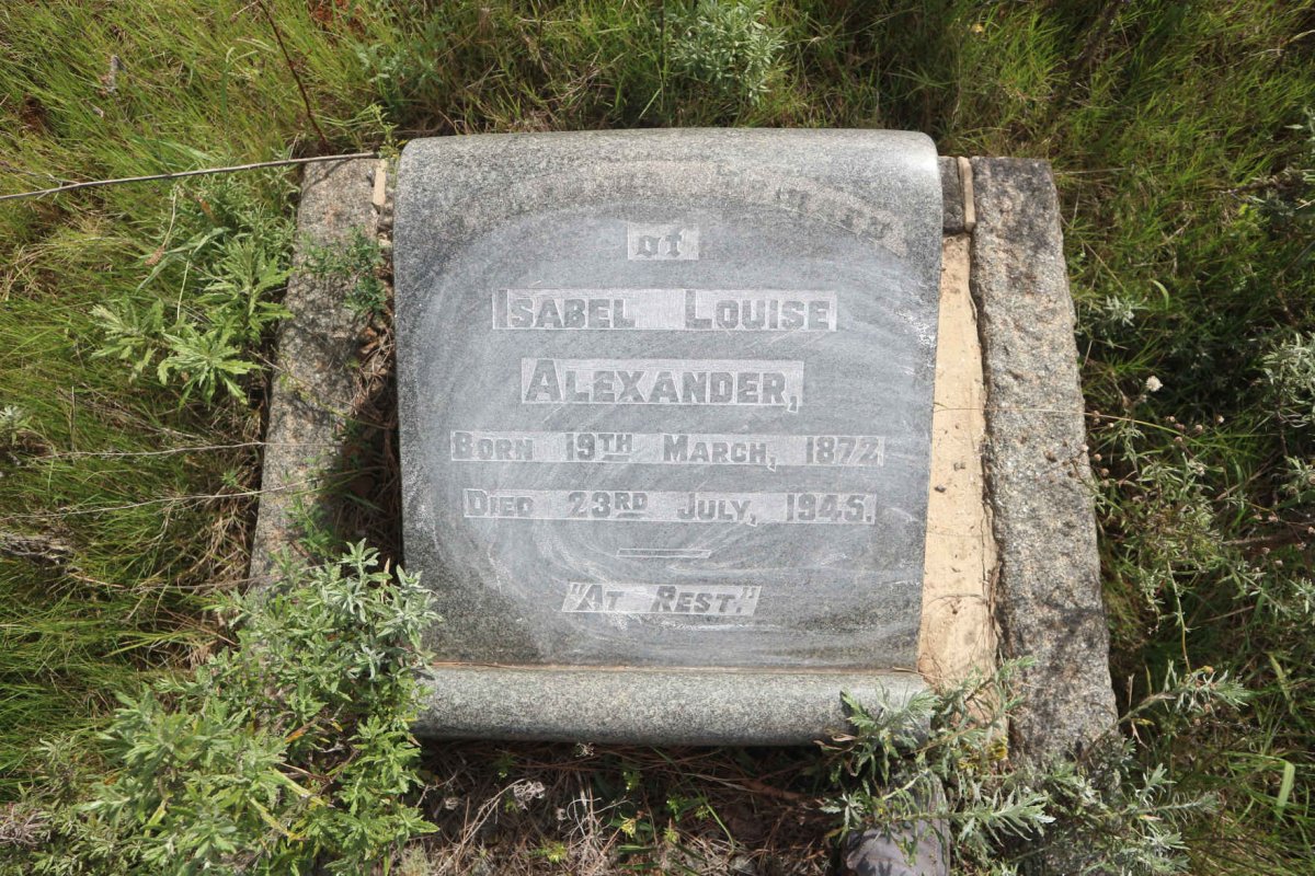 ALEXANDER Isabel Louise 1872-1945