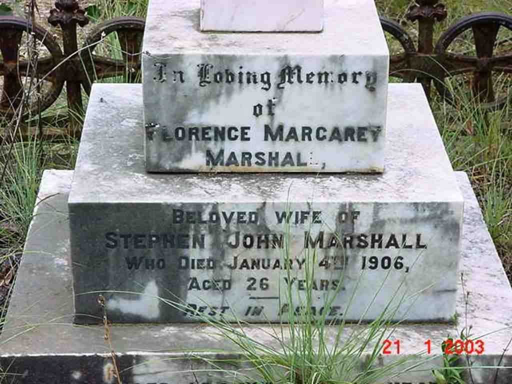 MARSHALL Florence Margarey  -1906