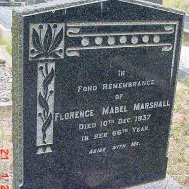 MARSHALL Florence Mabel -1937