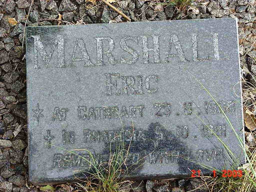MARSHALL Eric 1908-1971