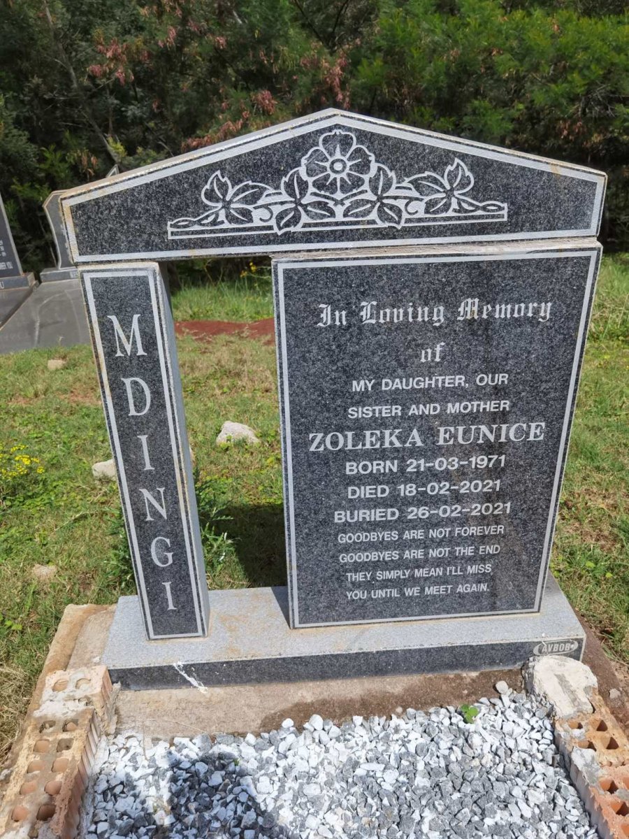MDINGI Zoleka Eunice 1971-2021