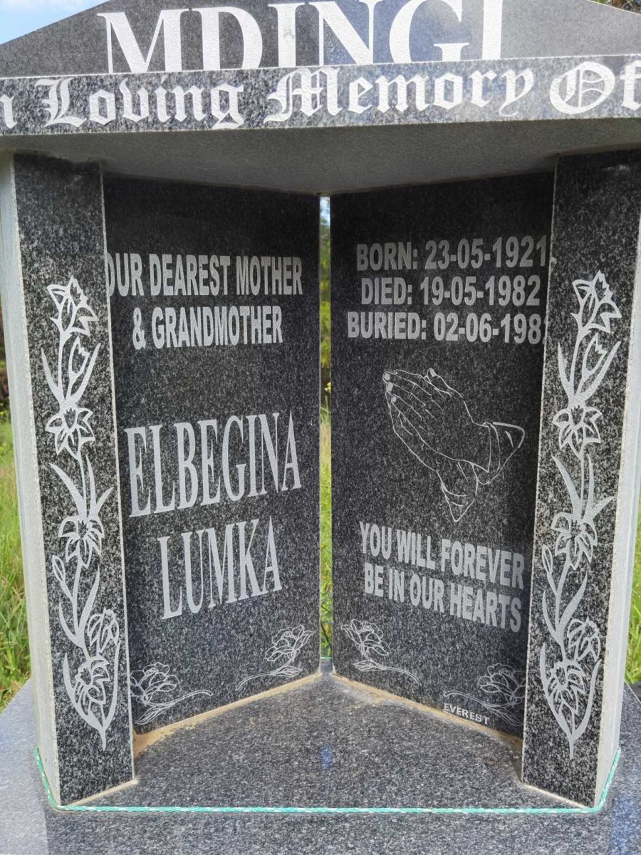 MDINGI Elbegina Lumka 1921-1982
