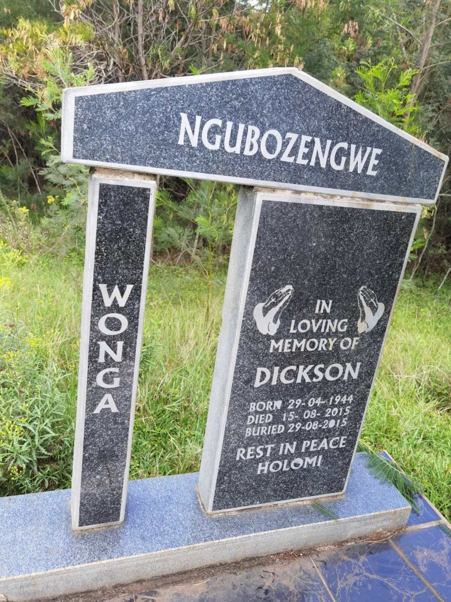NGUBOZENGWE Dickson 1944-2015