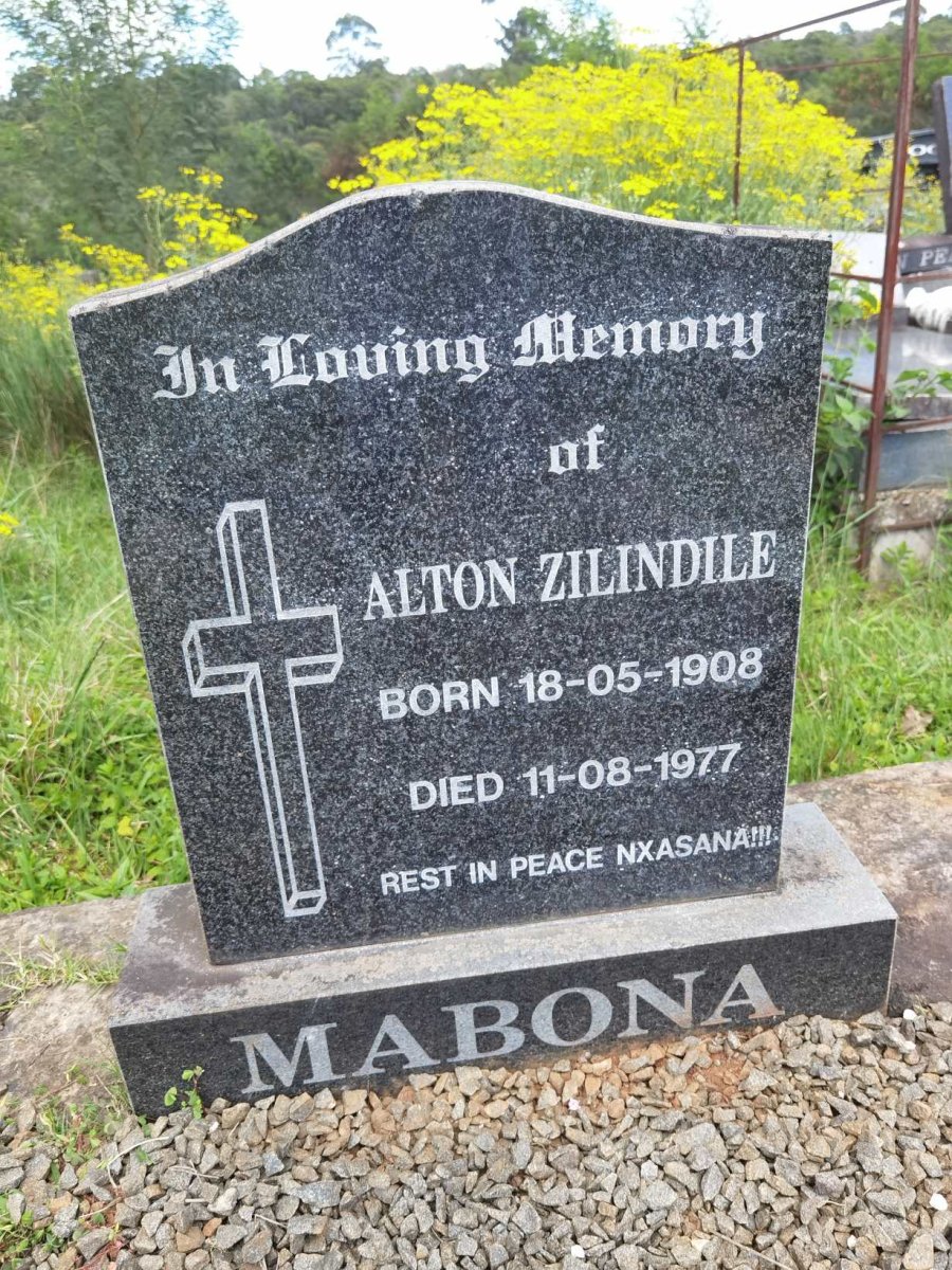 MABONA Alton Zilindile 1908-1977
