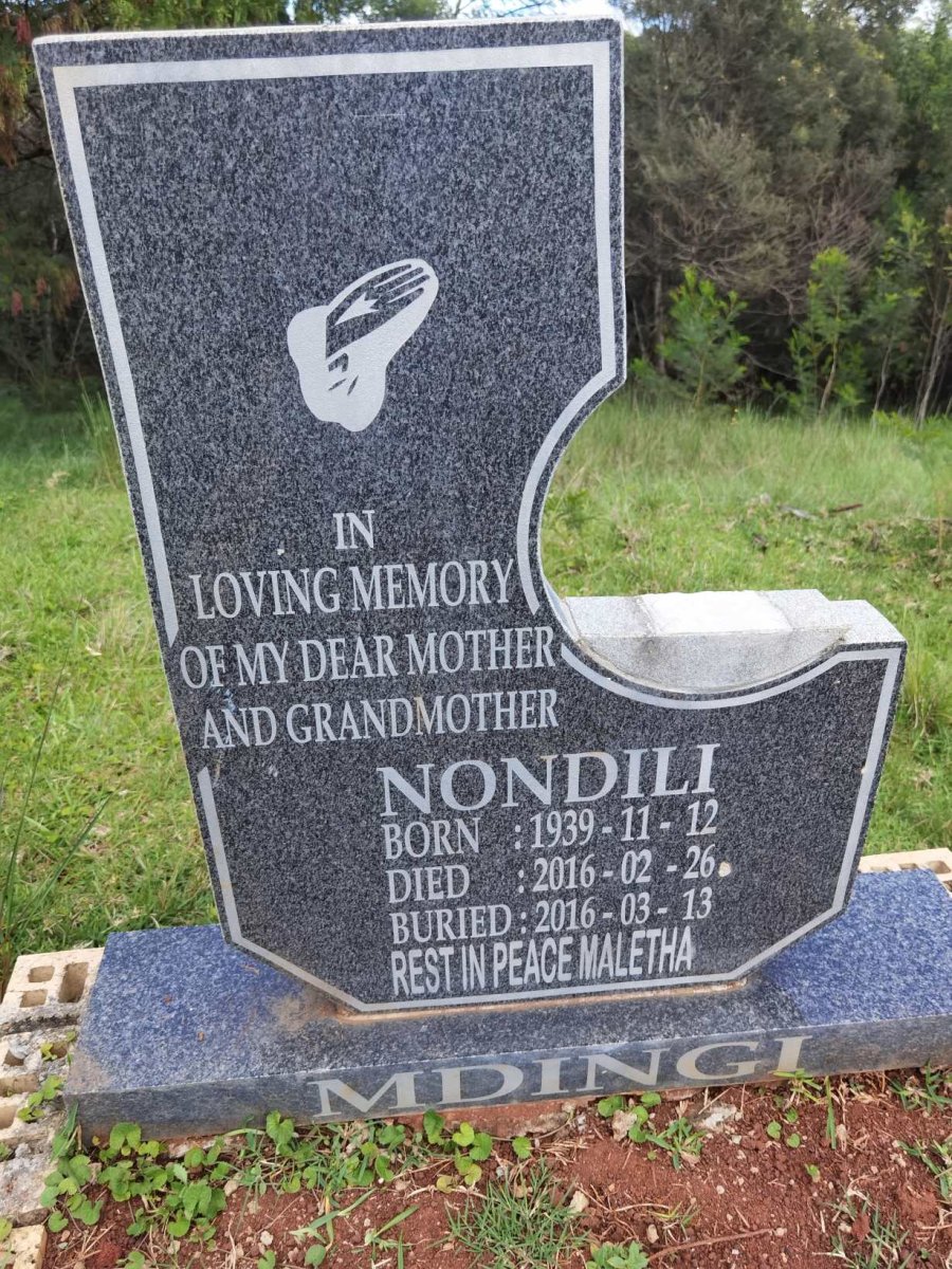 MDINGI Nondili 1939-2016