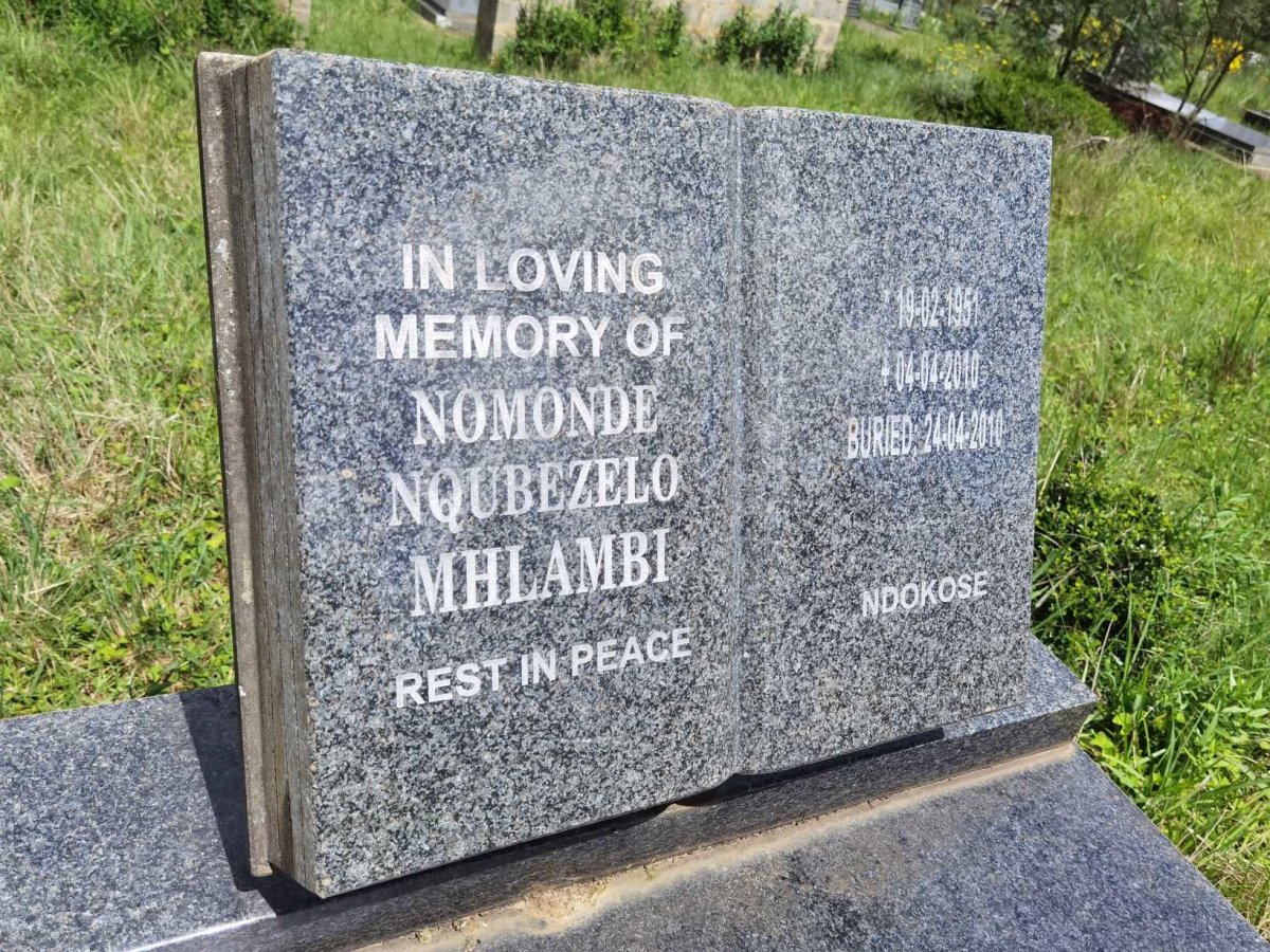 MHLAMBI Nomonde Nqubezelo 1951-2010