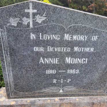 MDINGI Annie 1910-1963