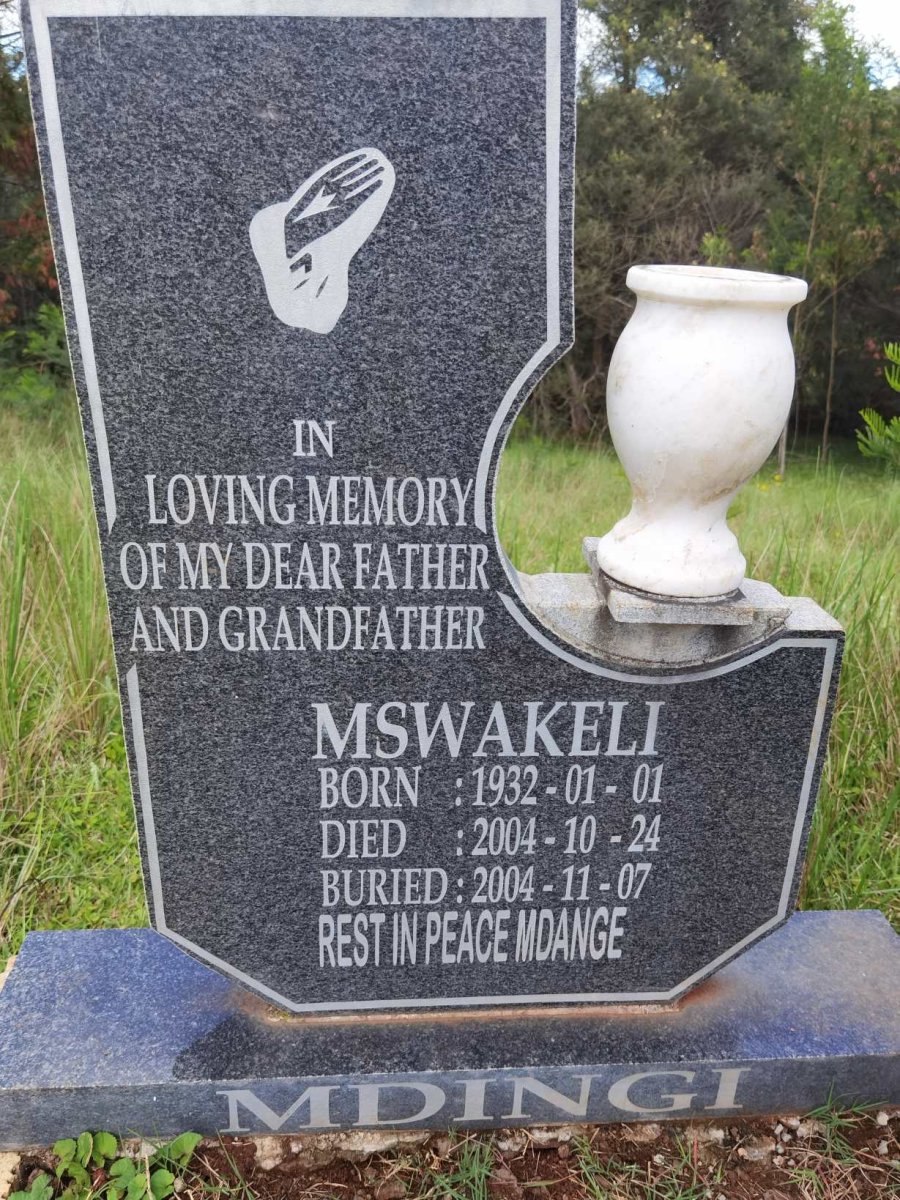 MDINGI Mswakeli 1932-2004