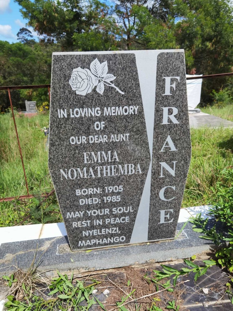 FRANCE Emma Nomathemba 1905-1985