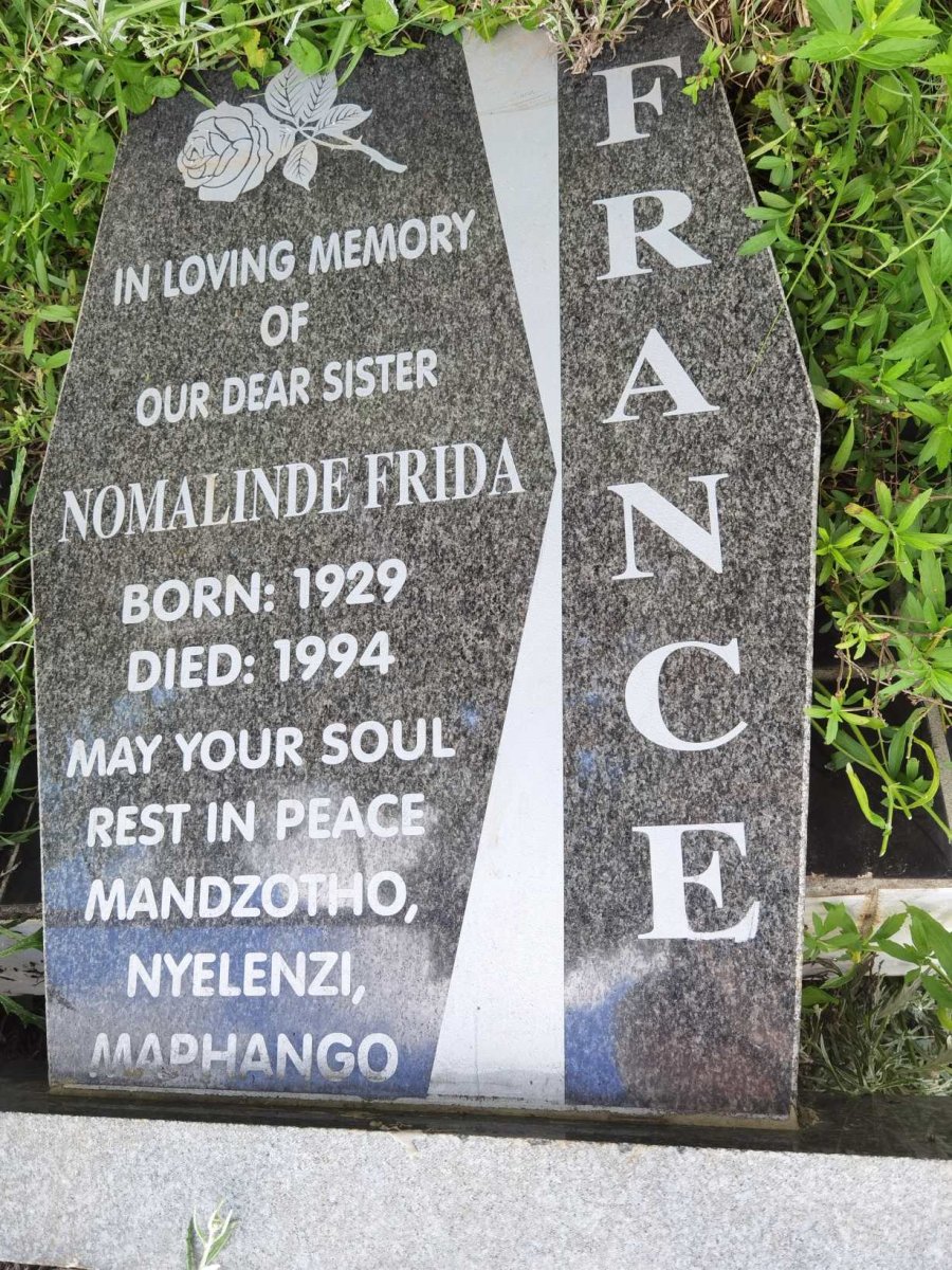 FRANCE Nomalinde Frida 1929-1994