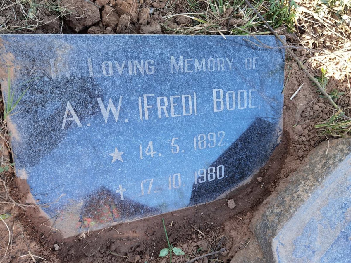 BODE A.W. 1892-1980
